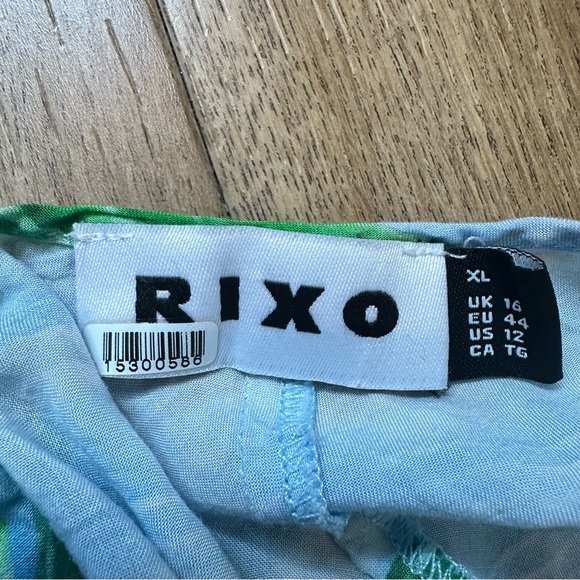 RIXO Marilyn Halter Blue Beachy Dress Size 12 - Picture 12 of 14